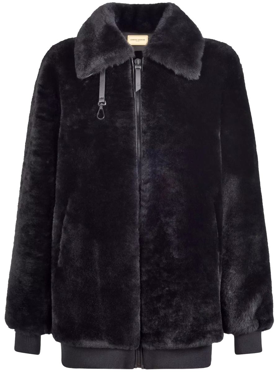 Christina Crawford Shearling-Jacke Kleidung