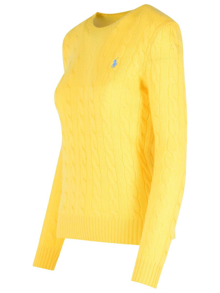Polo Ralph Lauren – Gelber Pullover aus Kaschmirmischung