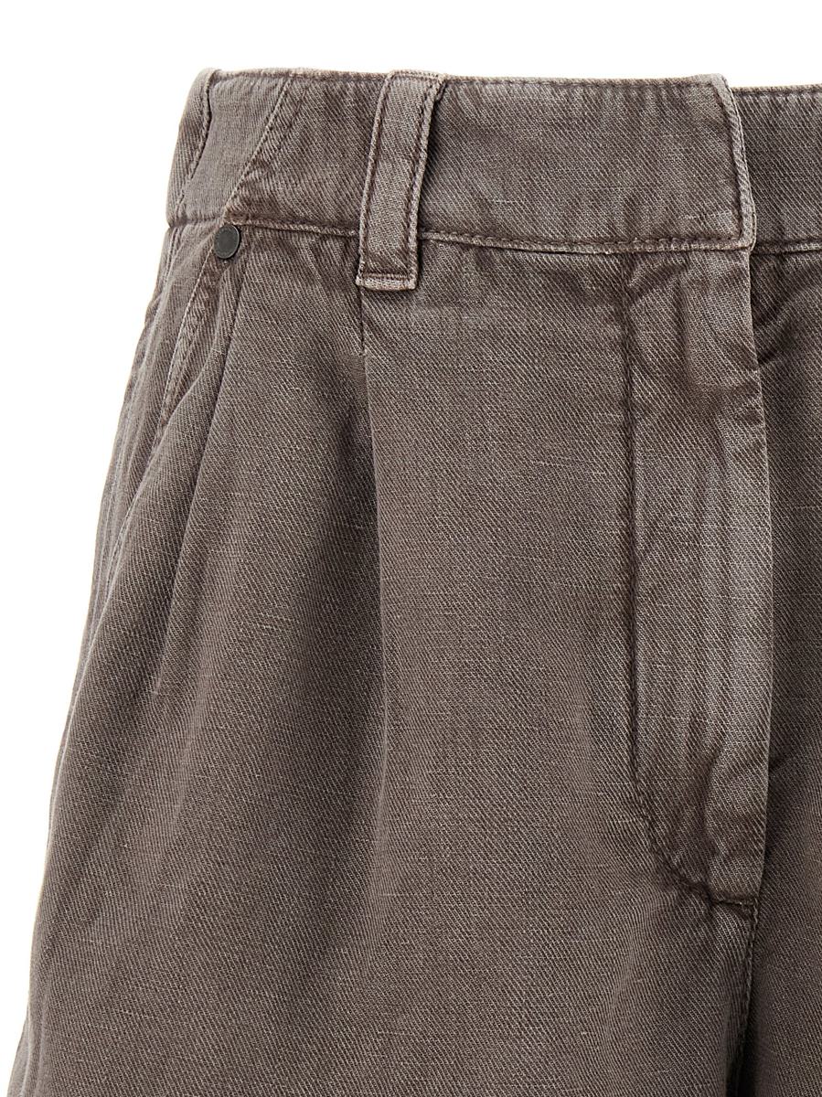 Brunello Cucinelli Leinen-Baumwoll-Shorts