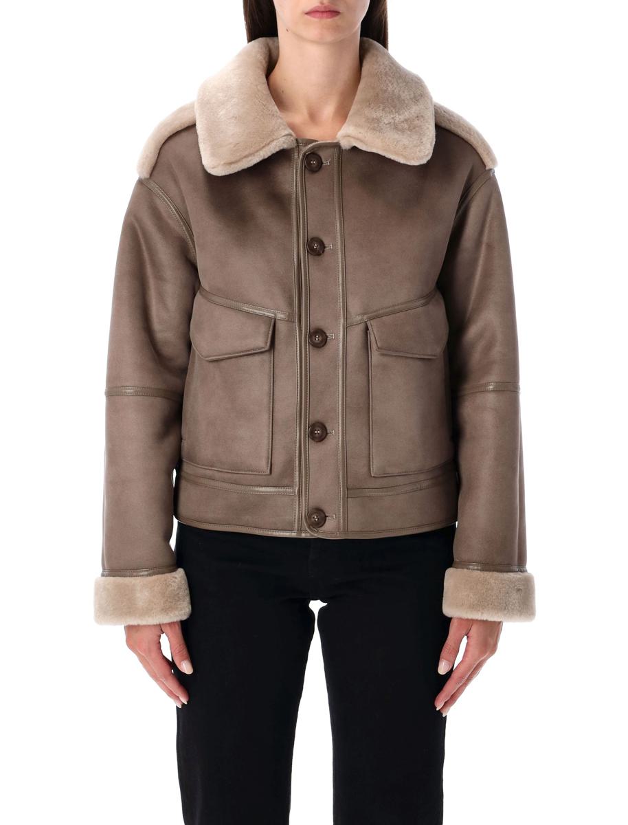 Urbancode – Wendbare Jacke aus Kunstpelz mit Innenseite aus Wildleder