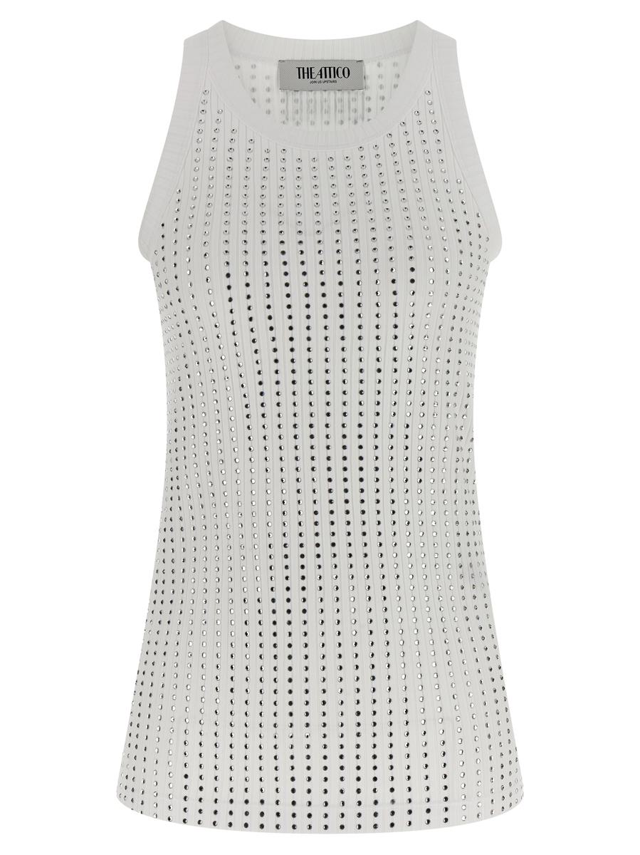 The Attico Strass-Tanktop