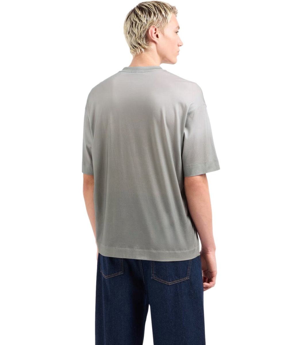 Emporio Armani – T-Shirt mit Farbverlauf in Grau