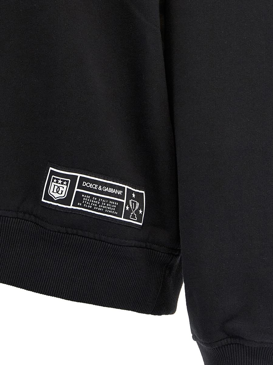 Dolce & Gabbana – Sweatshirt mit beflocktem Logo