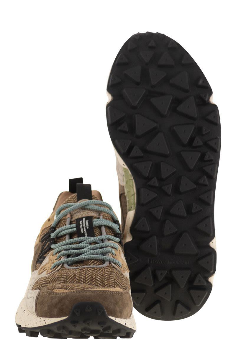 Flower Mountain Yamano 3 – Sneakers aus Wildleder und Stoff