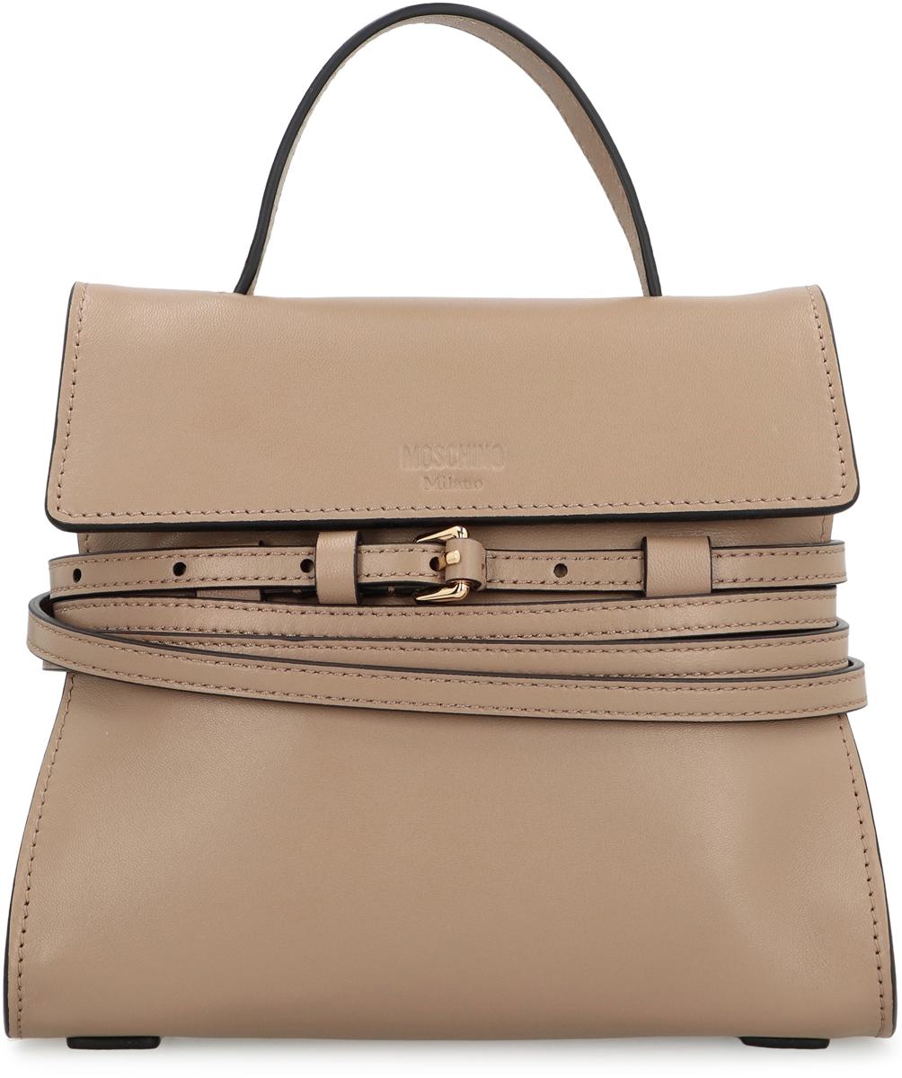Moschino – Moschino – Kleine Handtasche aus Leder „Tie Me“