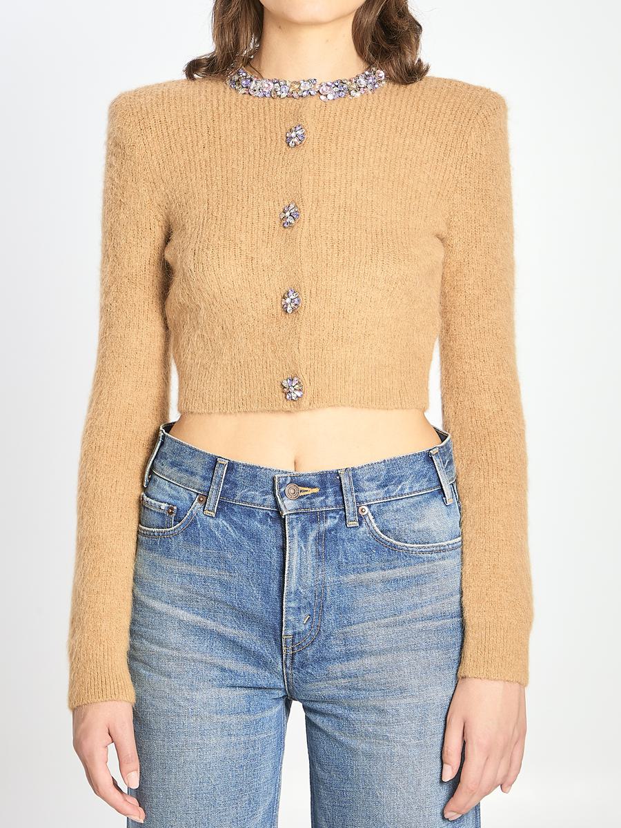 Strickjacke mit Verzierung