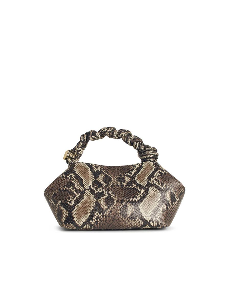Ganni Kleine, mehrfarbige Tasche „Bou“ aus Ledermischung