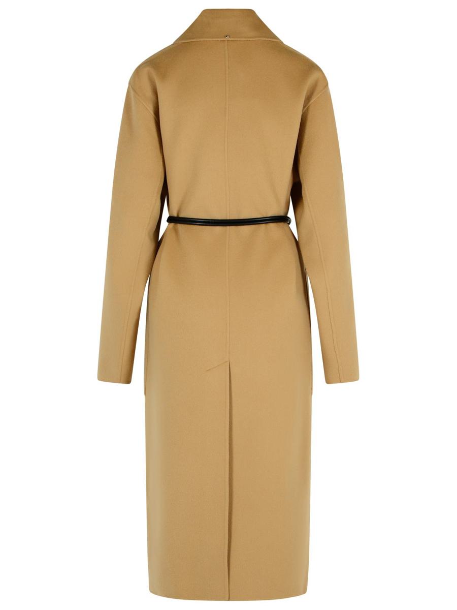 Sportmax – Abate – Kamelfarbener Mantel aus Schurwolle