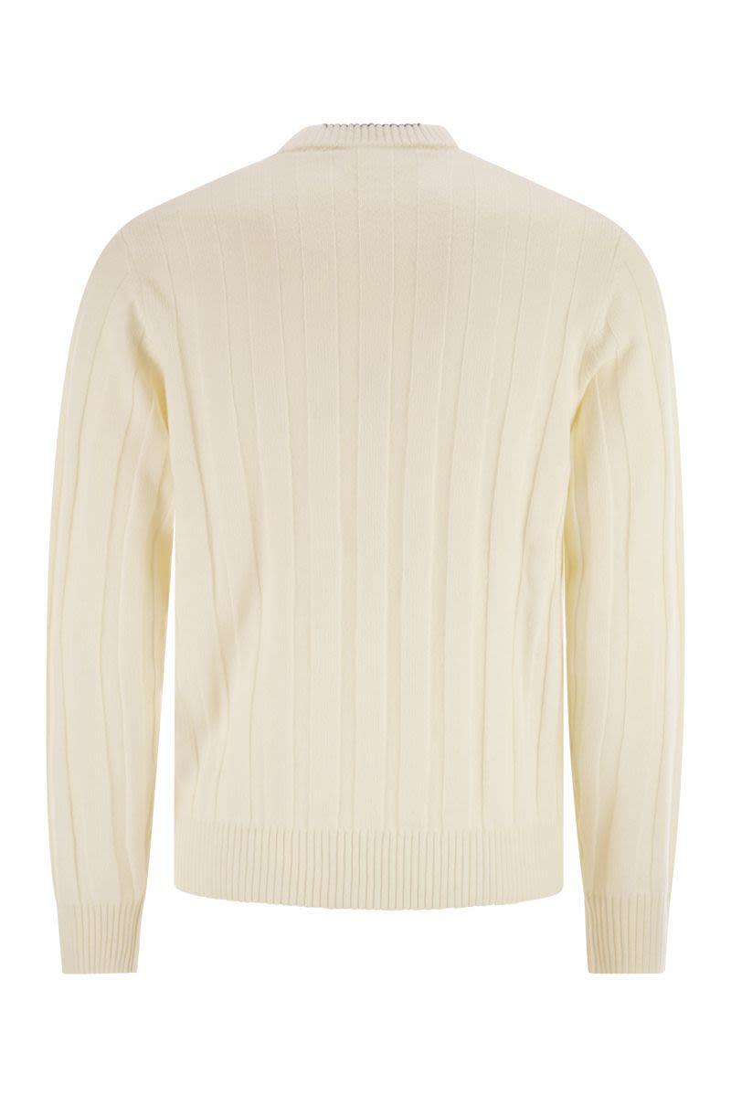 Gerippter Pullover aus Wolle und Kaschmir von Peserico