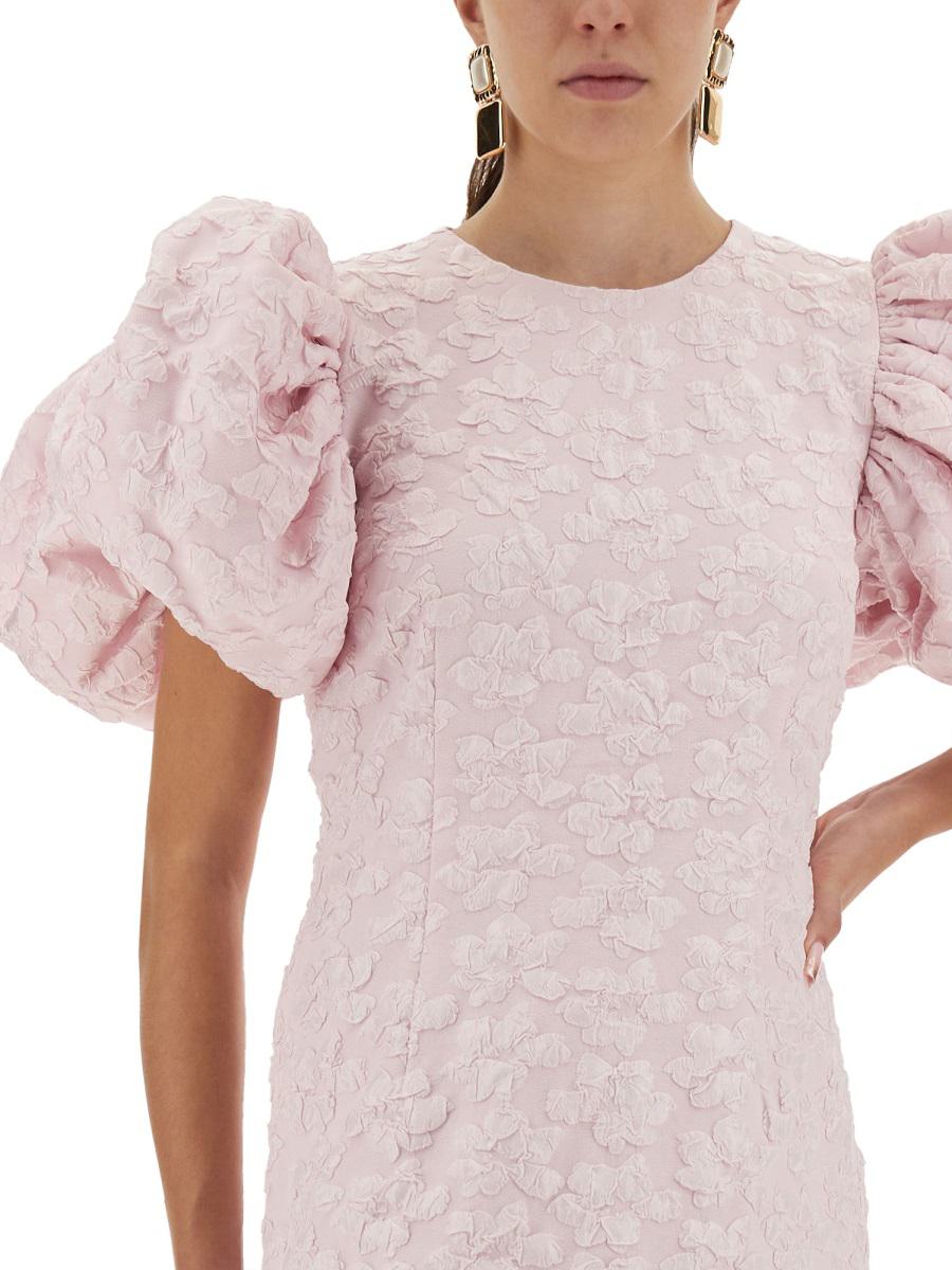 Rotate Birger Christensen Jacquard-Midikleid