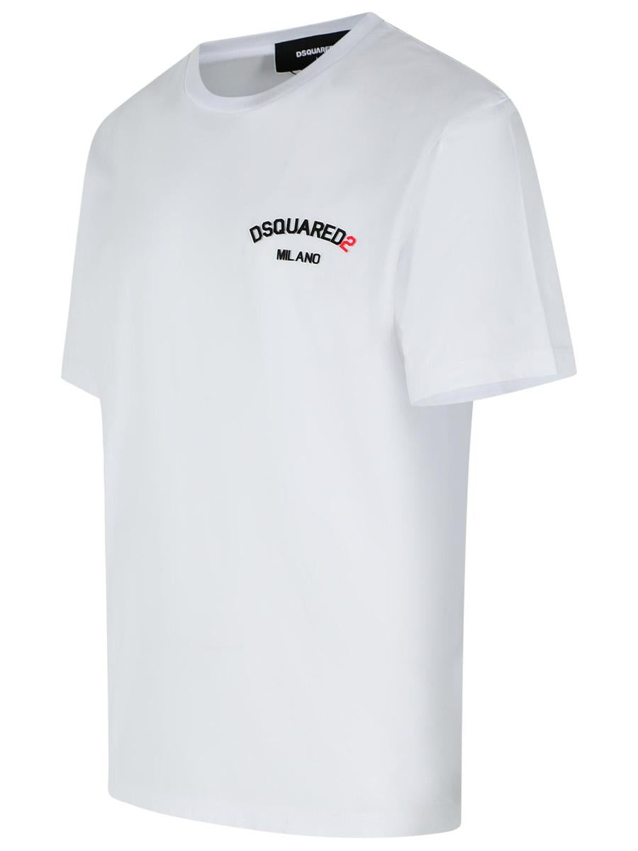 DSQUARED2 Weißes Baumwoll-T-Shirt