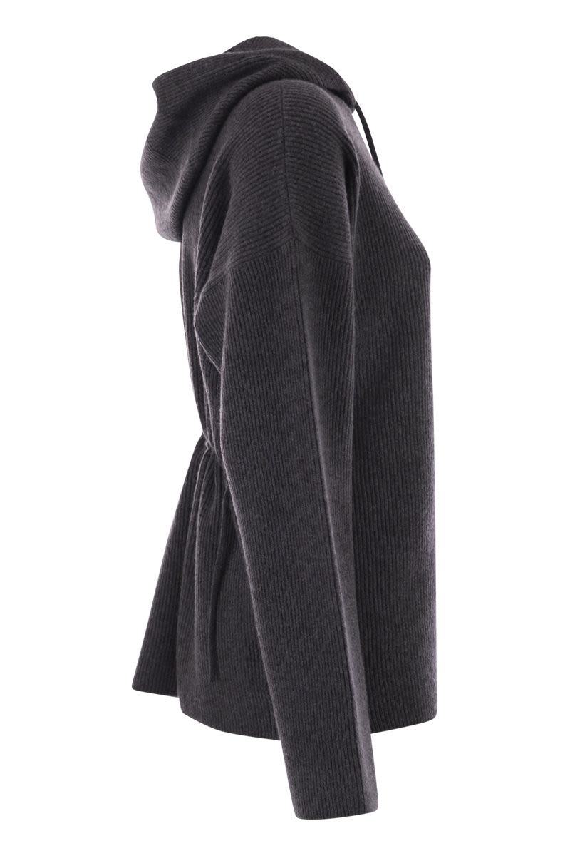 Fabiana Filippi – Kapuzenpullover mit englischem Rippenmuster