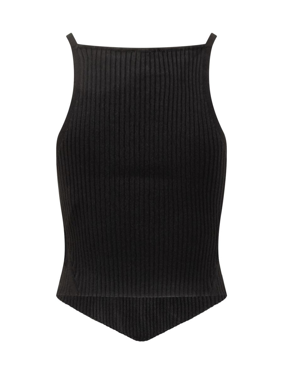 Courrèges – Geripptes Tanktop
