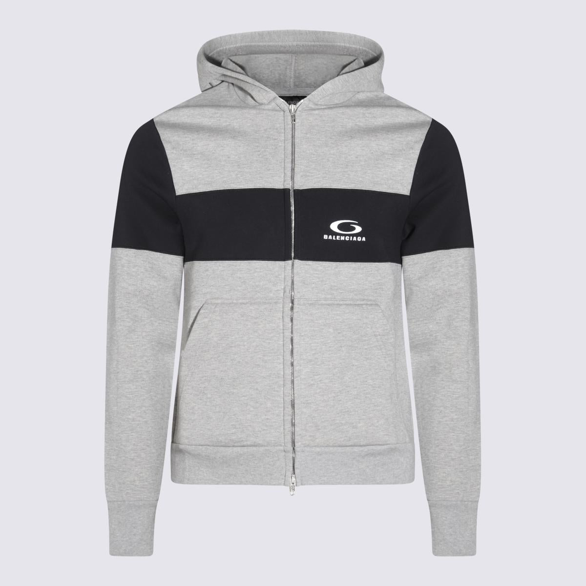 Balenciaga – Graues Baumwoll-Sweatshirt