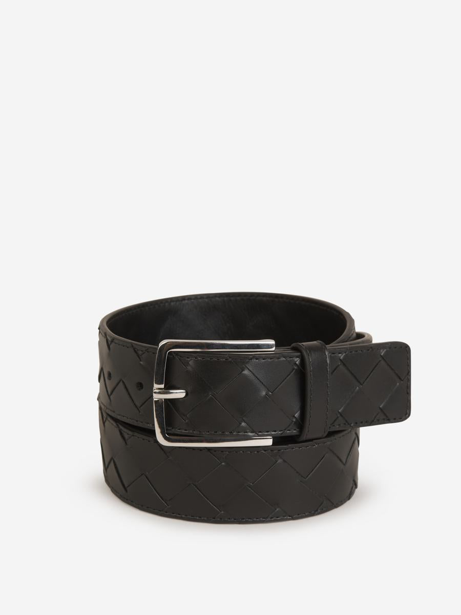 Bottega Veneta Leder-Intrecciato-Gürtel