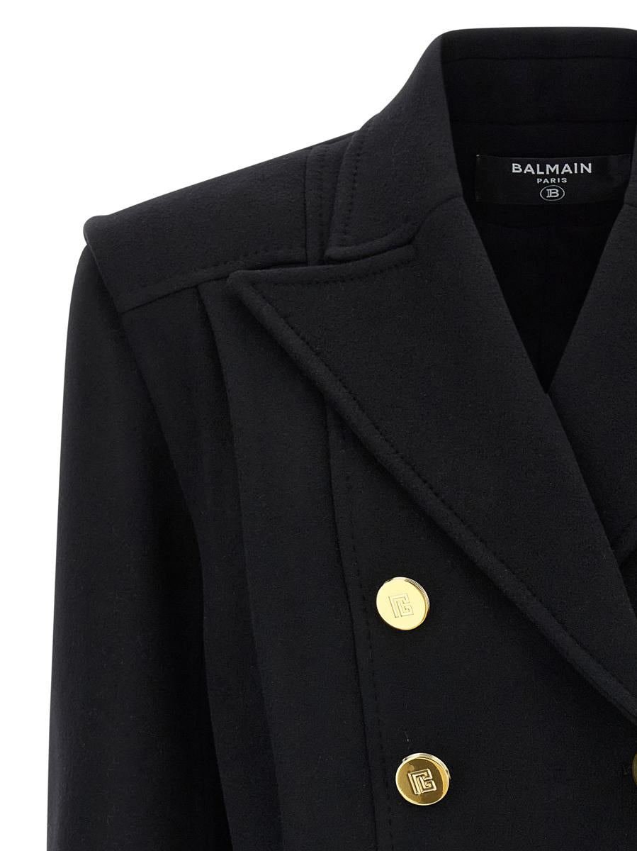 Balmain Zweireihiger Mantel
