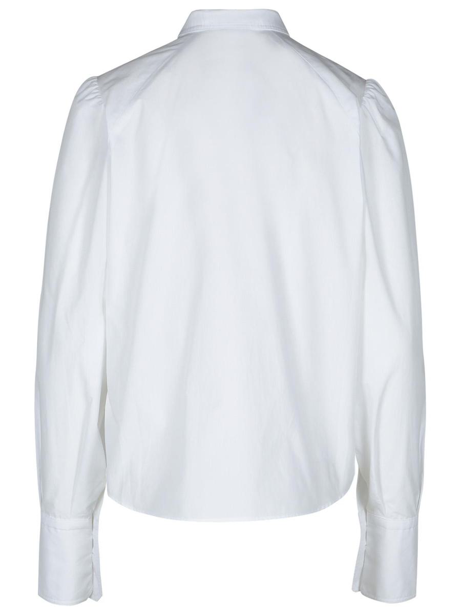 Patou „Ascot“ weiße Baumwollbluse