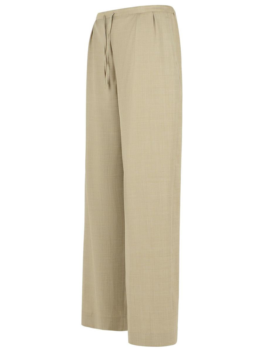 Loulou Studio – Beige Hose aus Schurwolle „Cove“