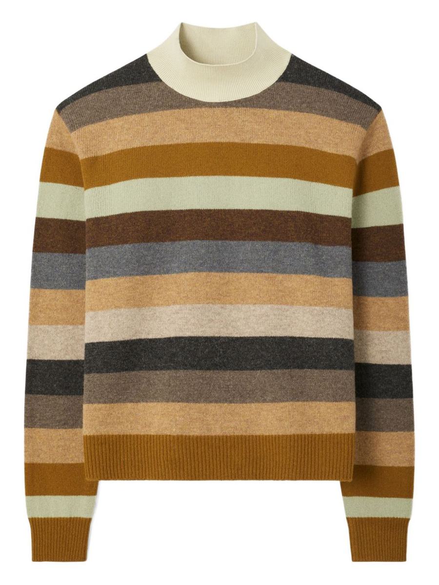 Tory Burch gestreifter Wollpullover