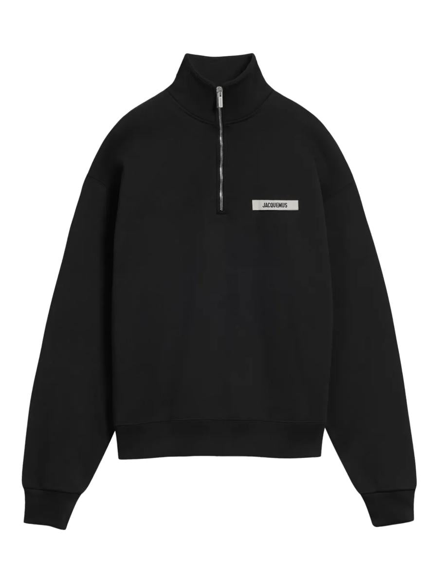 Jacquemus – Sweatshirt mit halbem Reißverschluss