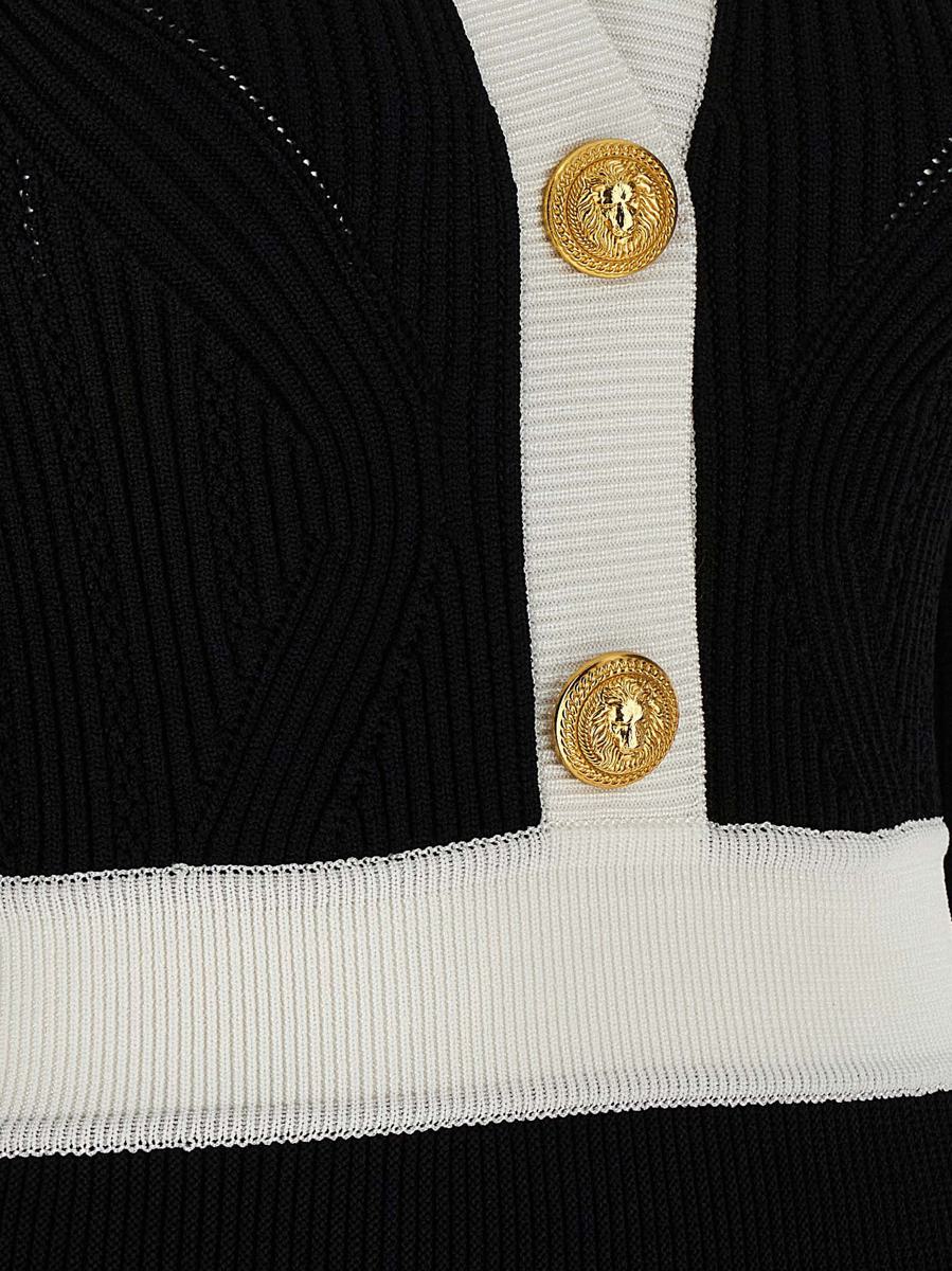Balmain zweifarbiges Kleid
