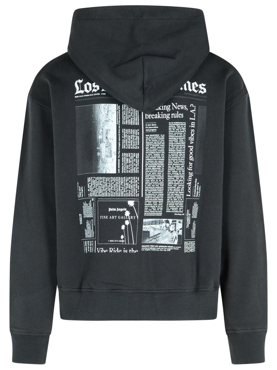 Palm Angels – Schwarzes Baumwoll-Sweatshirt