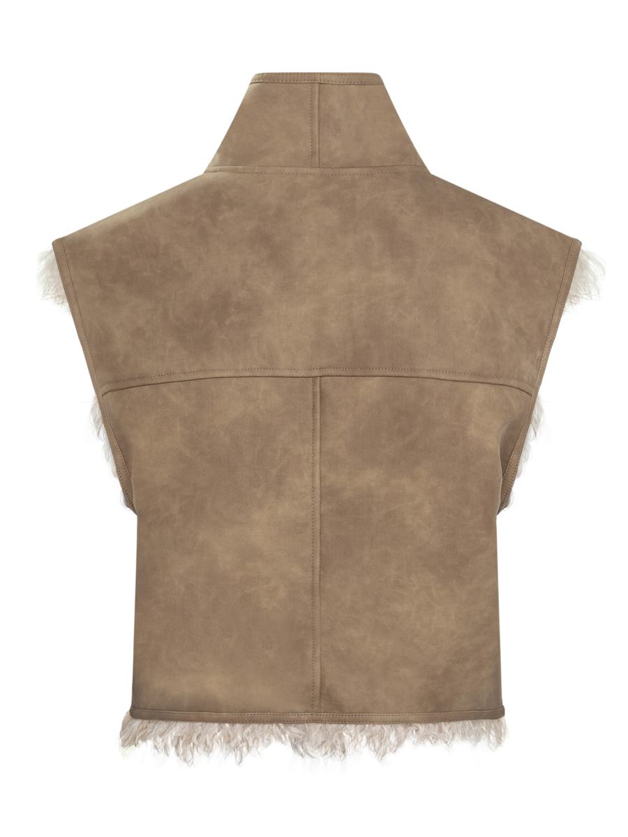 Isabel Marant Étoile Lammfellweste mit hohem Kragen Isabel Marant Étoile