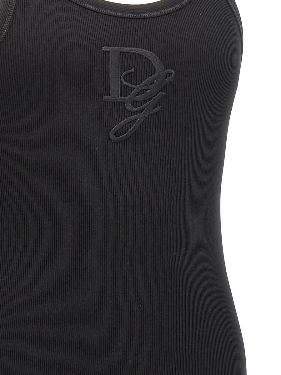 Tanktop mit Logo-Stickerei von Dolce & Gabbana