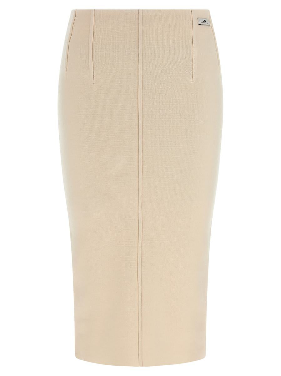 Elisabetta Franchi – Wollrock mit Stoffstich