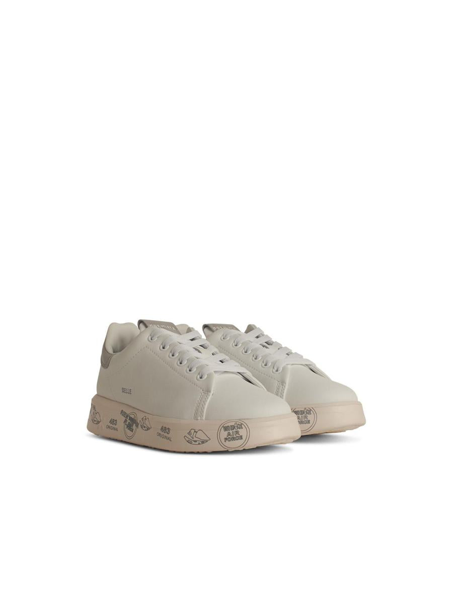 Premiata „Belle“ weiße Ledersneaker