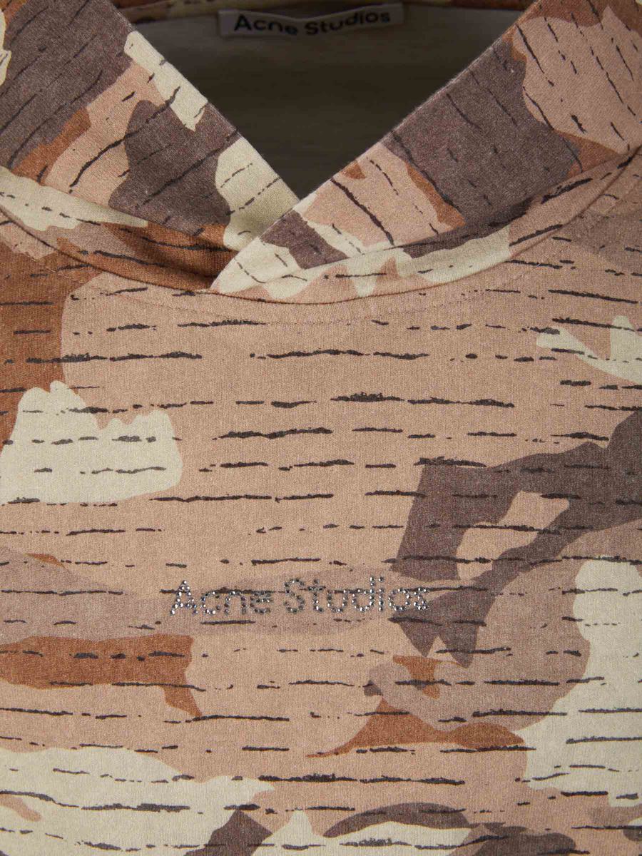 Acne Studios – Sweatshirt mit Camouflage-Kapuze