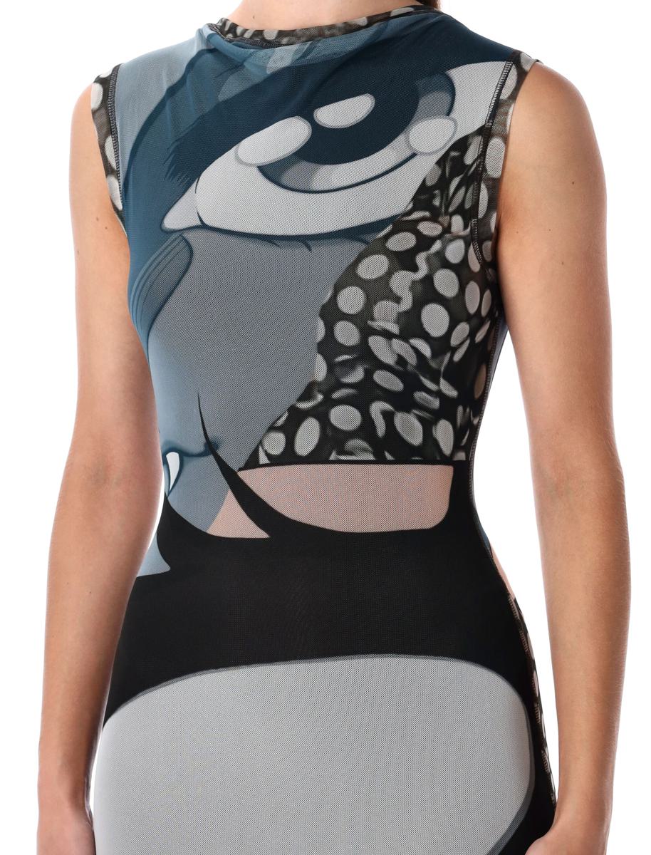 Ottolinger Julien Ceccaldi Bedrucktes, figurbetontes Midikleid