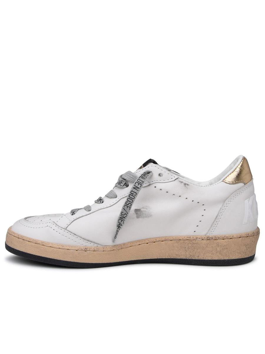 Golden Goose Superstar Sneakers aus weißem Leder