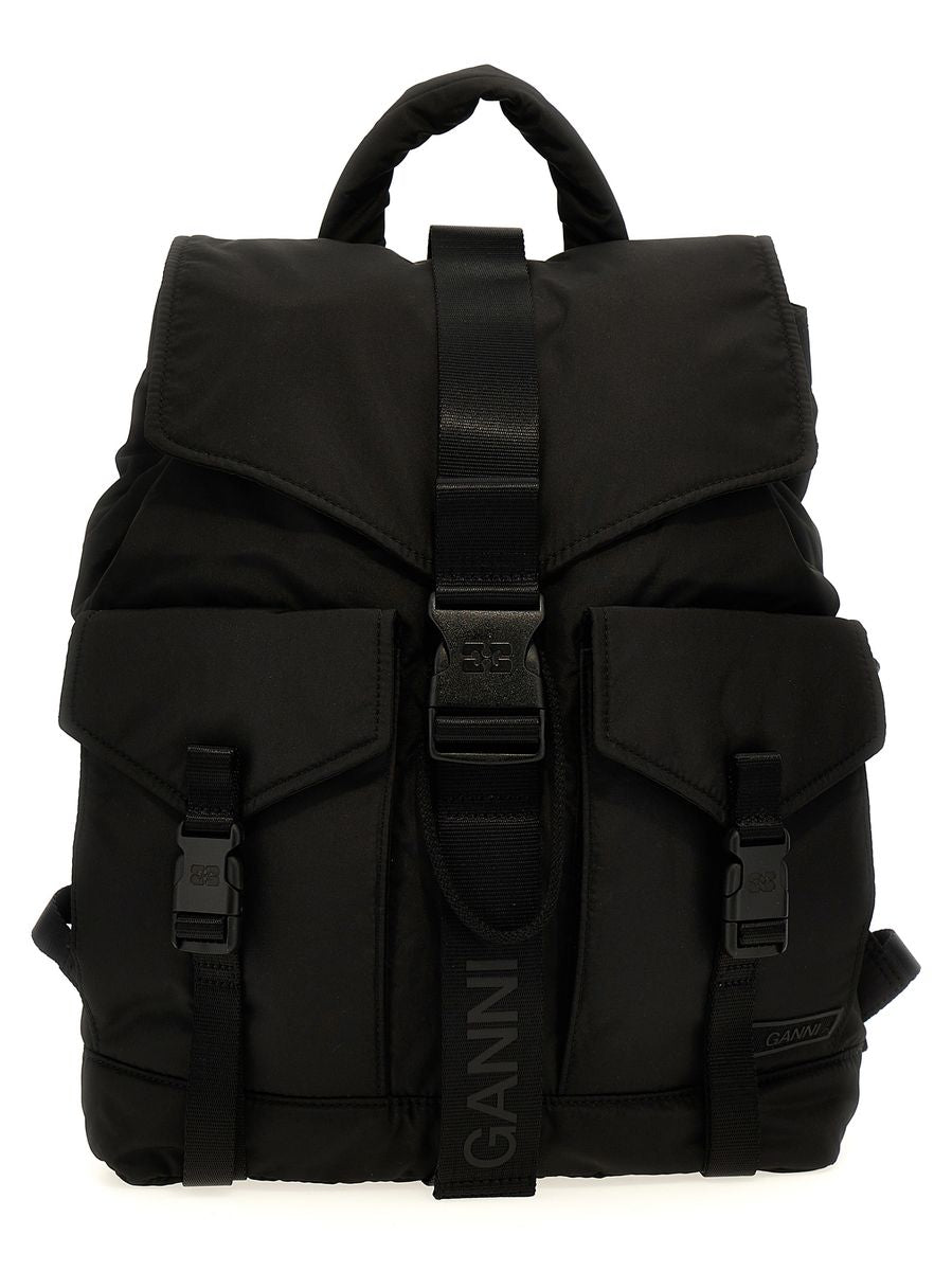 Ganni – Rucksack mit Logo