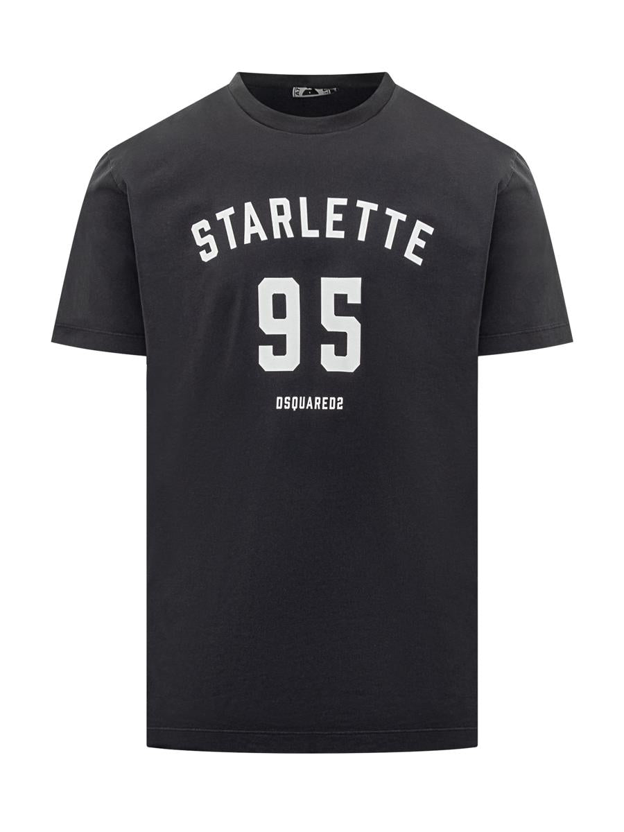 DSQUARED2 – Schwarzes Starlette 95-T-Shirt mit Dsquared2-Logo