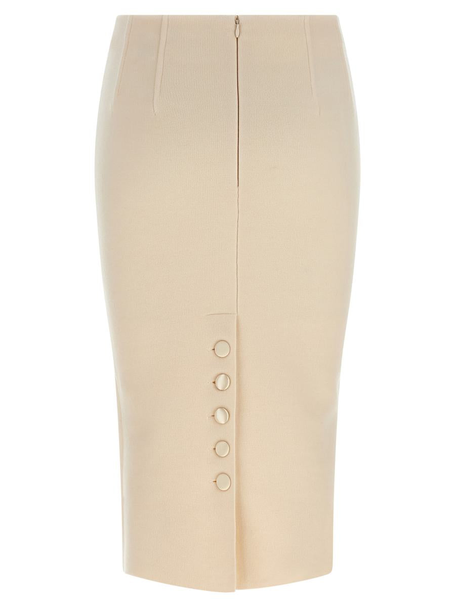 Elisabetta Franchi – Wollrock mit Stoffstich