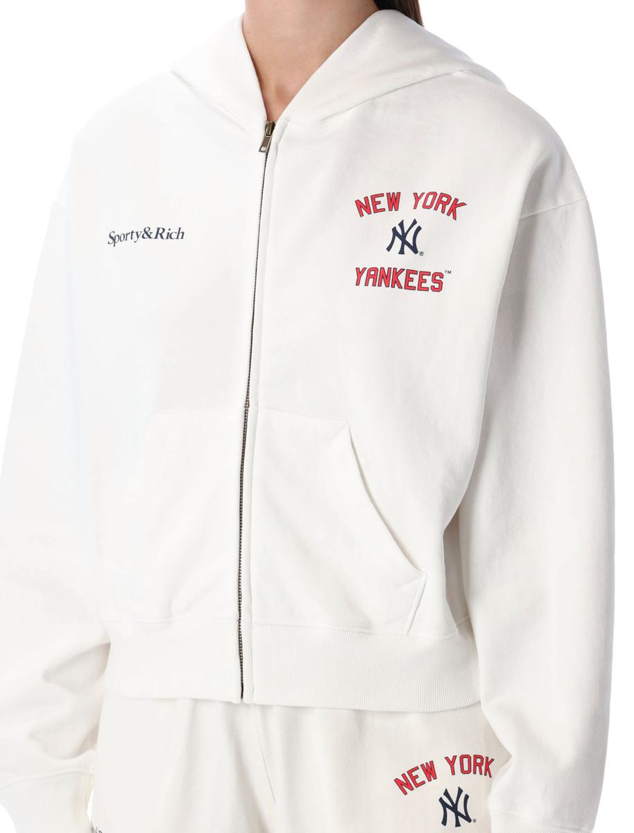 Sporty & Rich – Kurzer Homerun-Hoodie mit Reißverschluss
