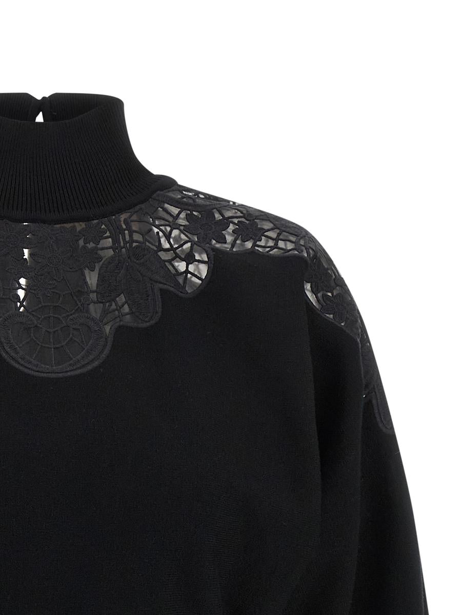 Twinset Tüll-Spitzenpullover