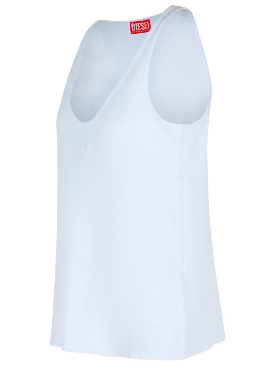 Diesel – Tanktop aus Baumwollmischung in Weiß