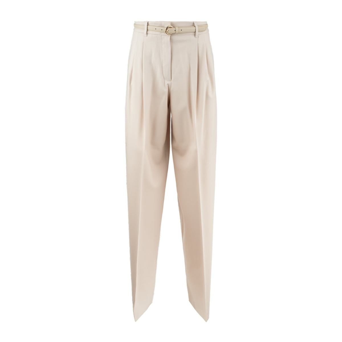 Max Mara – Natürliche Wollstrickhose