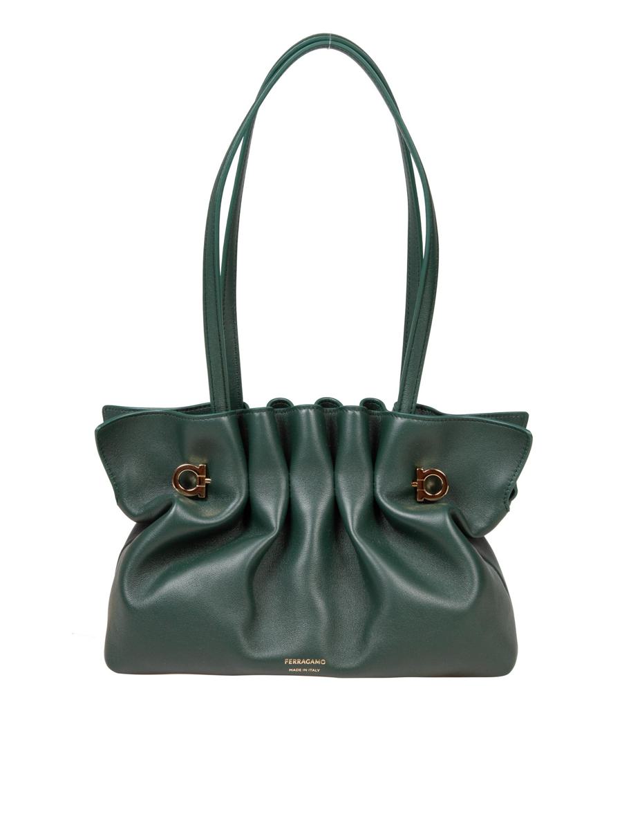 Salvatore Ferragamo – Schultertasche aus weichem Nappaleder