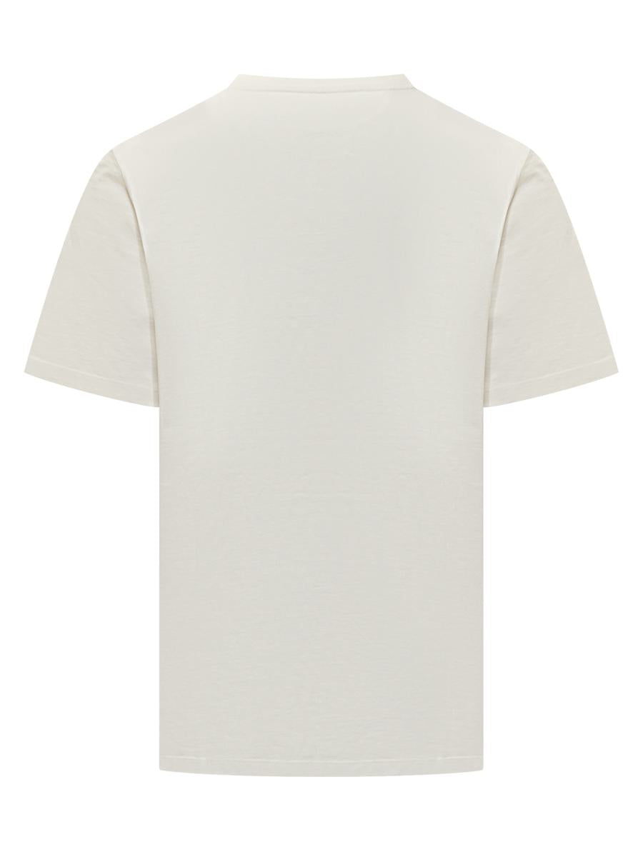 Jil Sander – Weißes T-Shirt mit minimalistischem Jil Sander-Logo