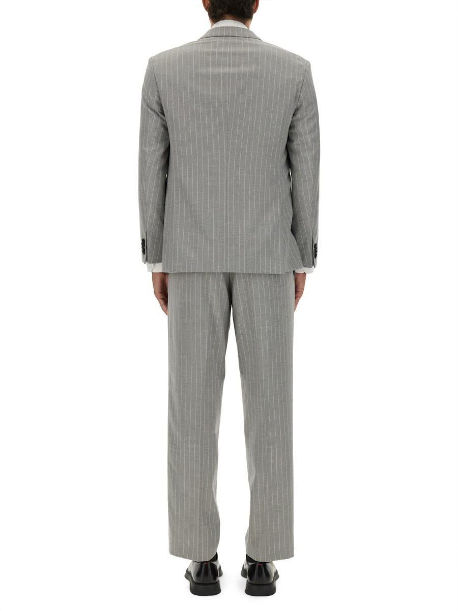 Hugo Boss – Slim Fit-Anzug mit Streifenmuster