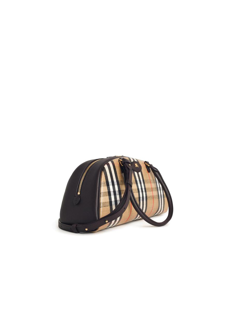 Burberry „Highlands“ Bowlingtasche aus Ledermischung