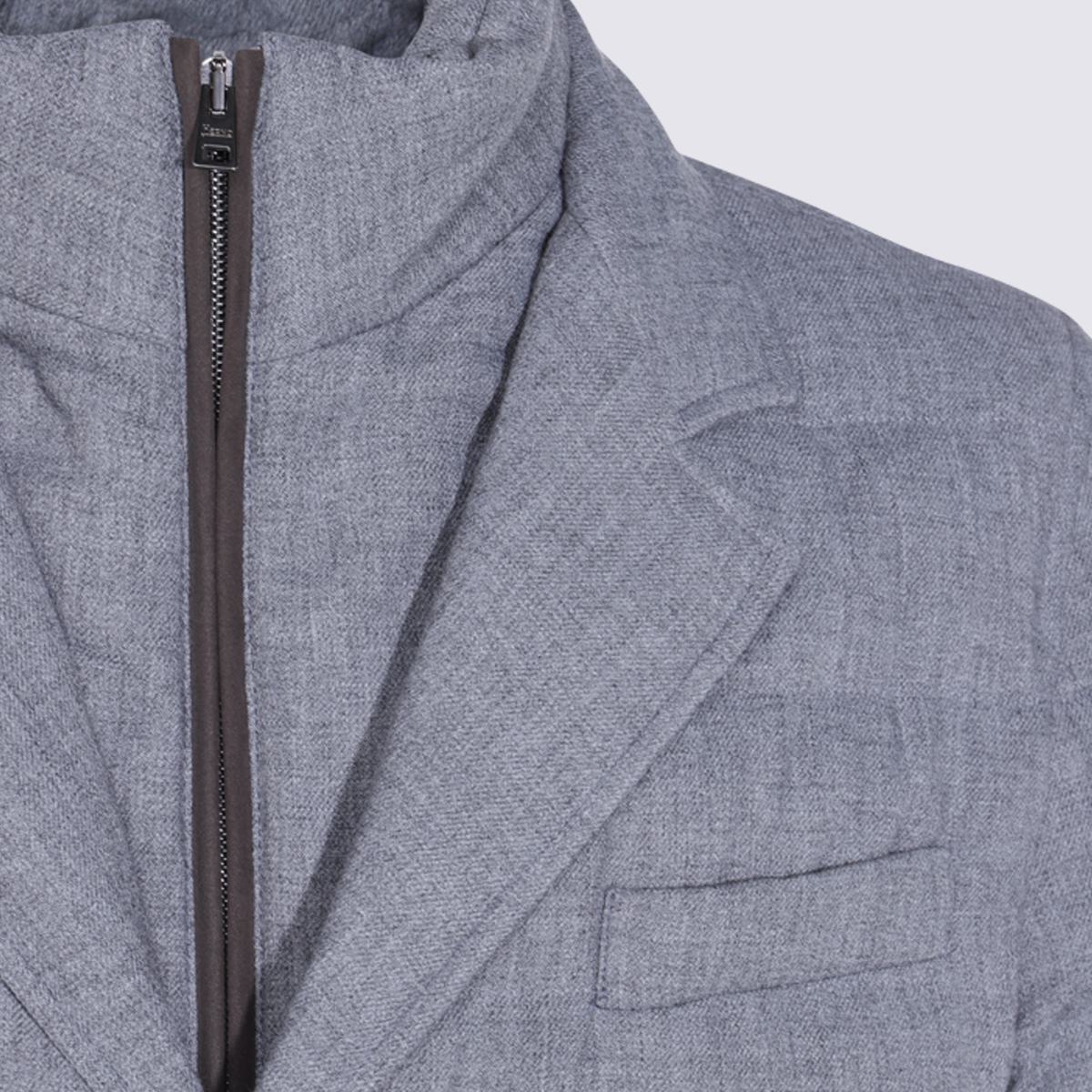 Graue Daunenjacke von Herno