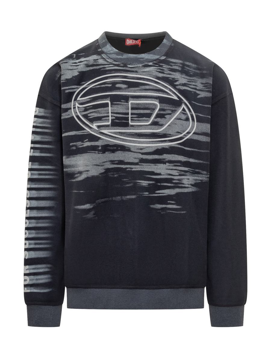 Diesel – Sweatshirt mit Rundhalsausschnitt und Diesel-Logo-Print