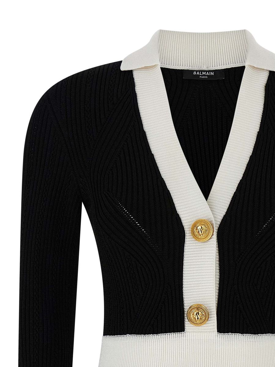 Balmain zweifarbiges Kleid