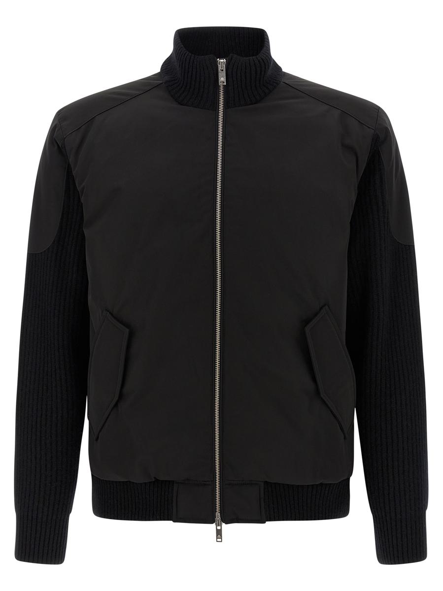Moose Knuckles „Magnus Knit Hybrid“-Bomberjacke