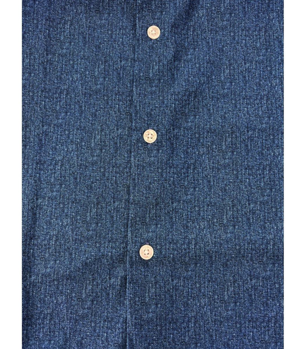 Archivium Hemd in Blau mit Denim-Effekt