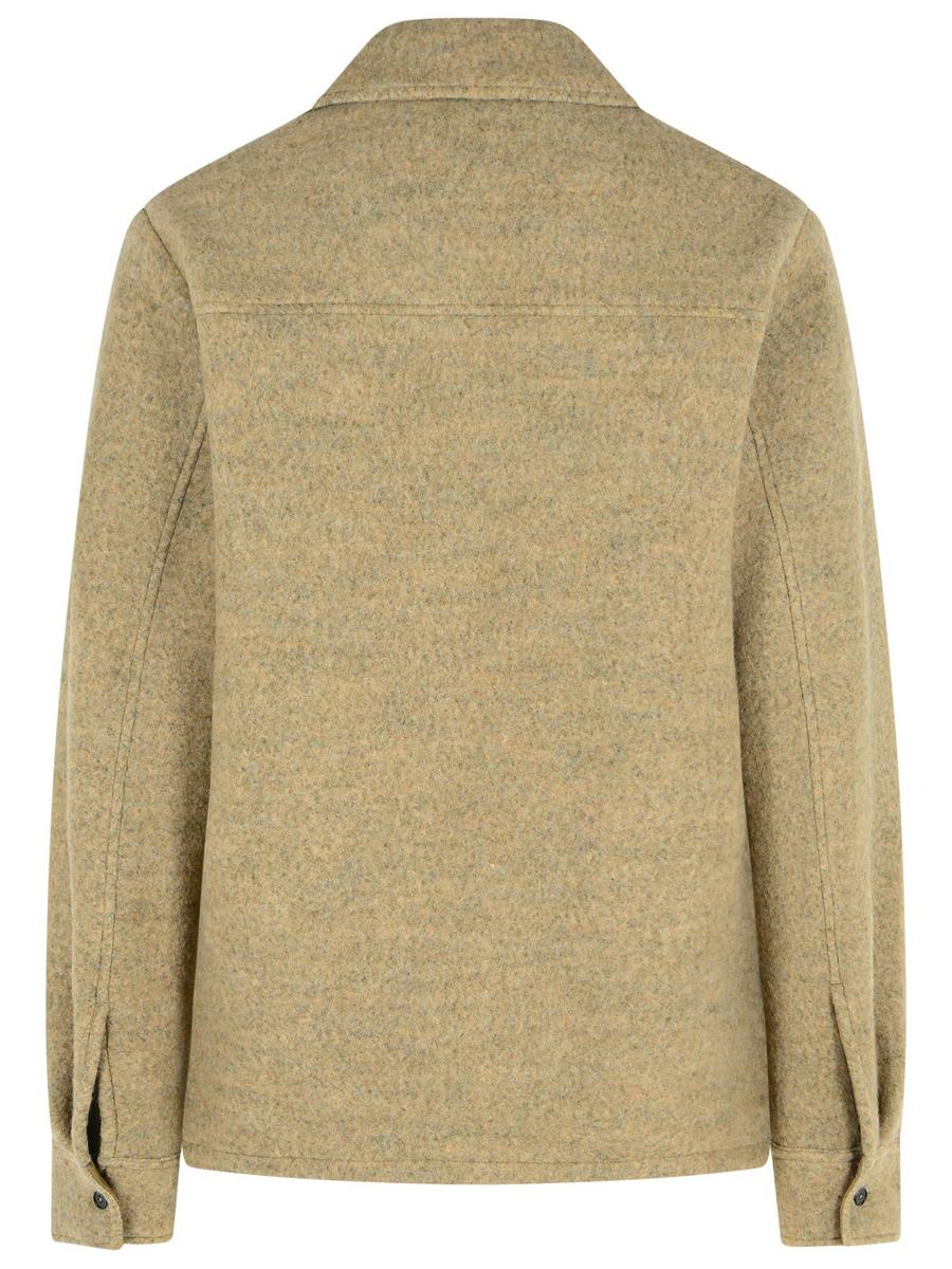 Jil Sander – Beigefarbene Jacke aus Wollmischung